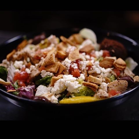 Order Greek Salad food online from King David Restaurant store, Fayetteville on bringmethat.com