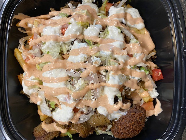 Order Loaded Chicken Gyro Bowl food online from King David Restaurant store, Fayetteville on bringmethat.com
